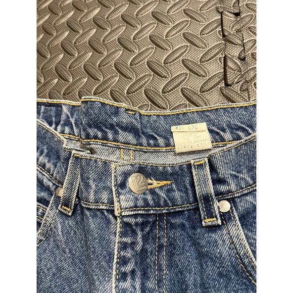 Vintage 1998 Levi’s L2 Striped Denim Jeans 30 Distressed RARE Cut Off Shorts - Picture 3 of 9